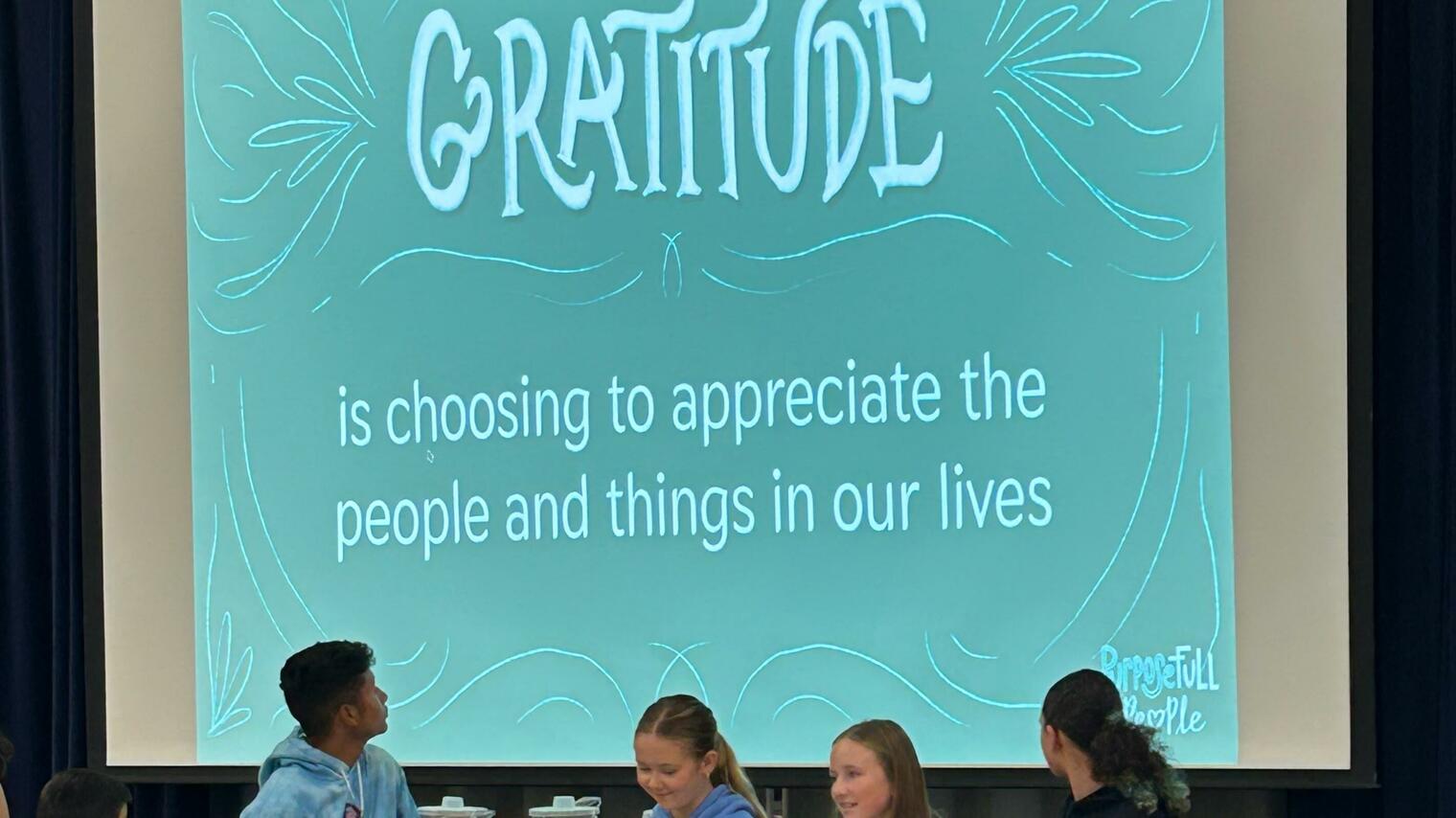 Gratitude definition from CSI's student rally.